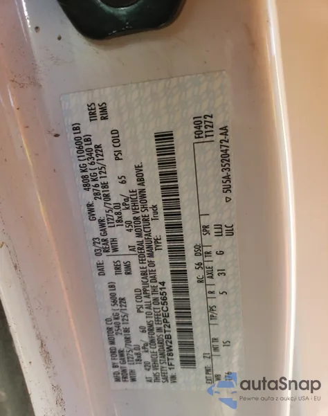 1FT8W2BT2PEC56514